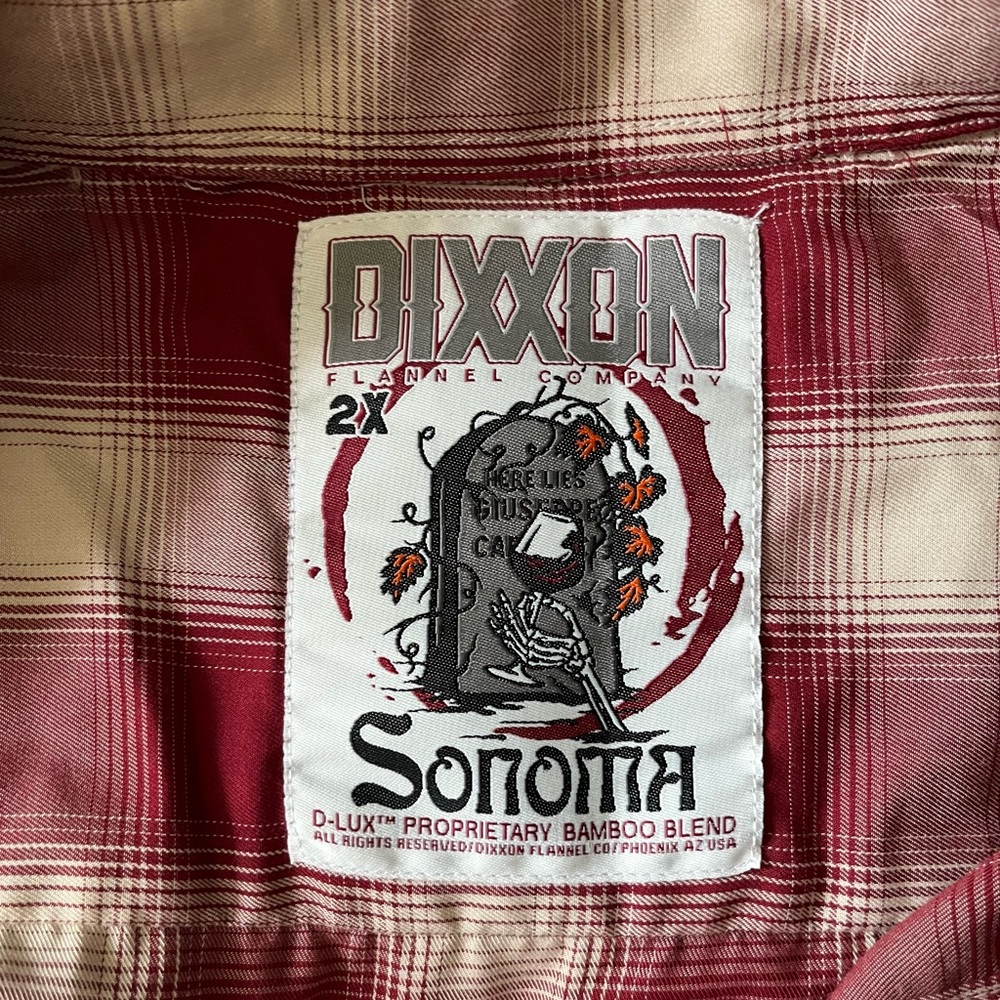 Dixxon 2XL women’s “Sonoma” bamboo short sleeved button down